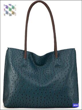 Large Hobo Tote Bag with Zipper Vegan Leather Shoulder Purse Work Travel